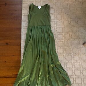 Sundays Olive Green Maxi Dress